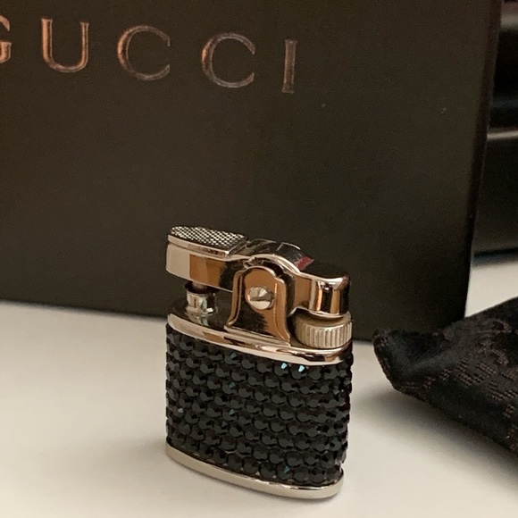 Gucci Accessories Gucci Vintage Rare Rhinestone Butane Lighter